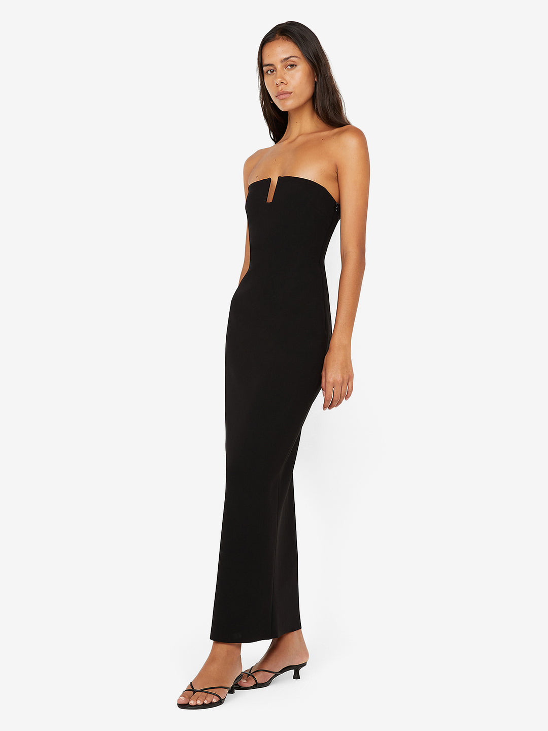 RAFI STRAPLESS DRESS - BLACK