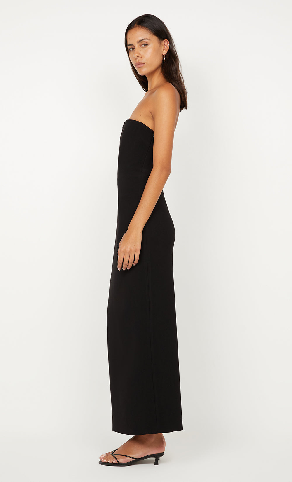 RAFI STRAPLESS DRESS - BLACK