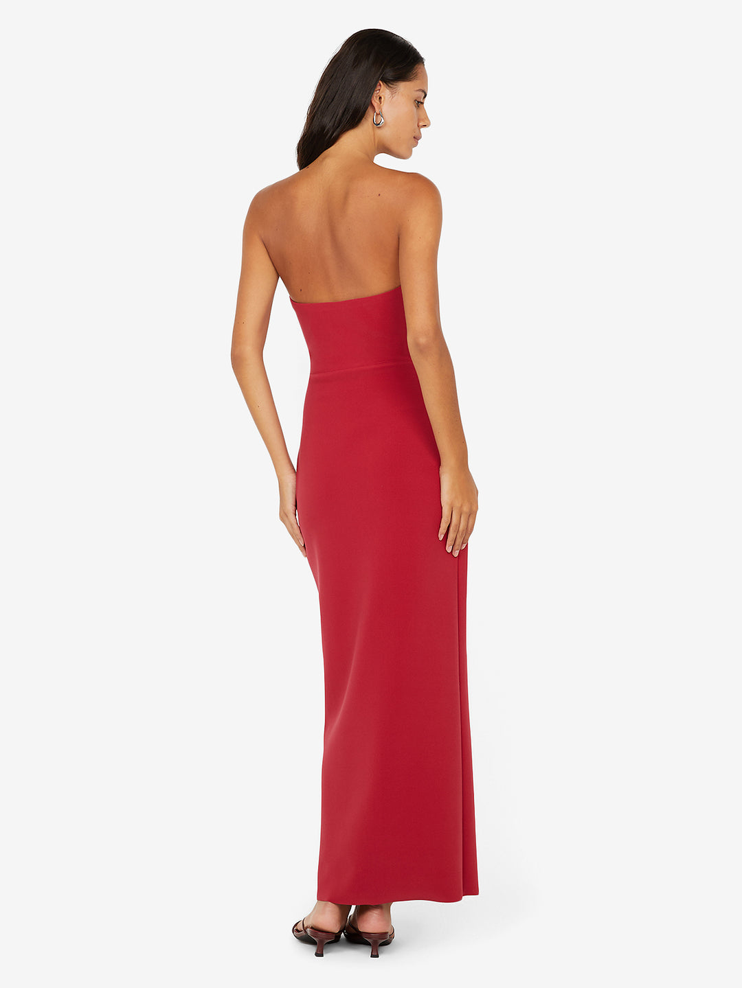 RAFI STRAPLESS DRESS - CHERRY BEC + BRIDGE US RAFI STRAPLESS DRESS - CHERRY BEC + BRIDGE US