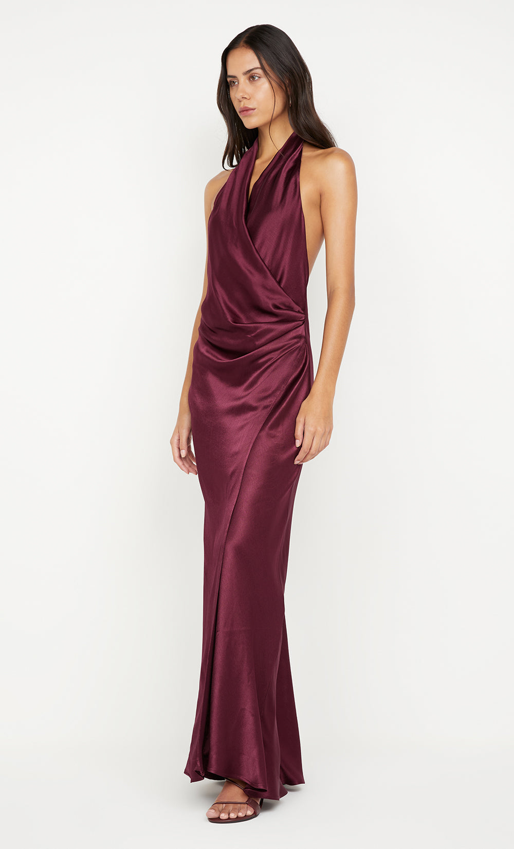 ELISIA WRAP MAXI DRESS - PLUM – BEC + BRIDGE US
