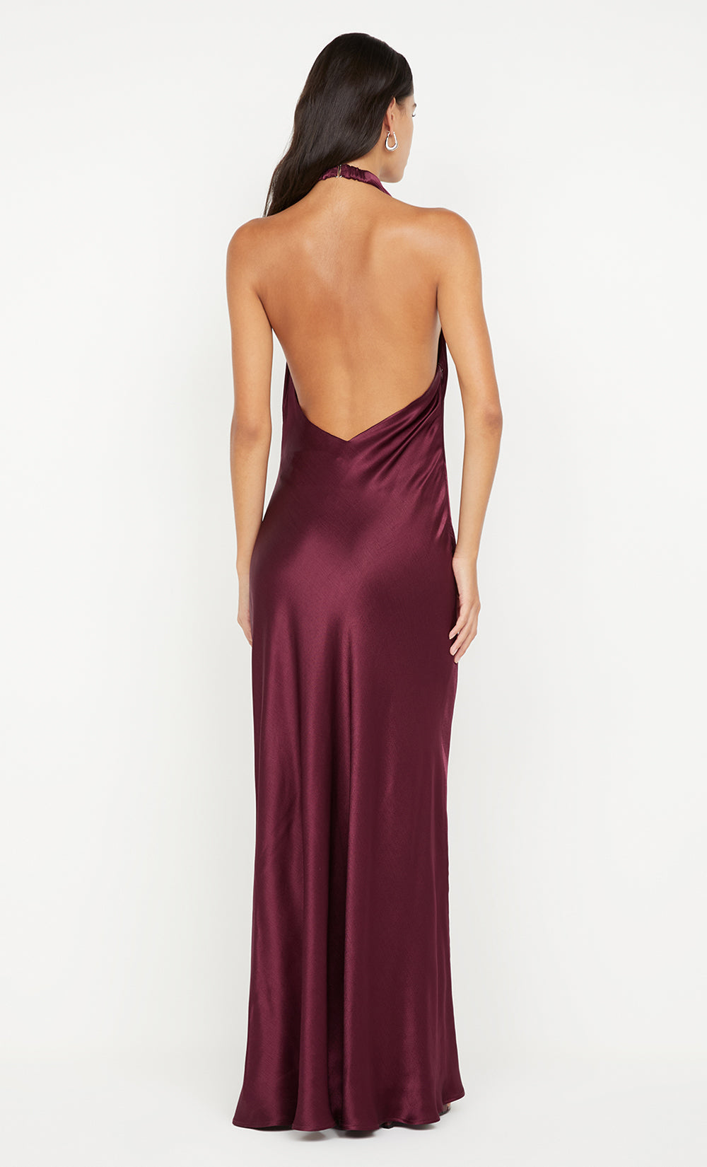 ELISIA WRAP MAXI DRESS - PLUM