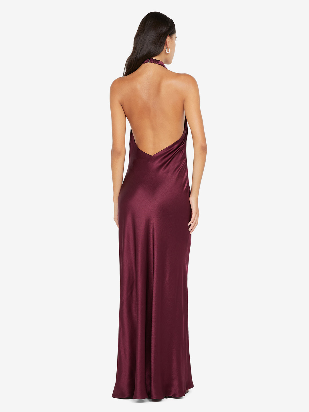 ELISIA WRAP MAXI DRESS - PLUM