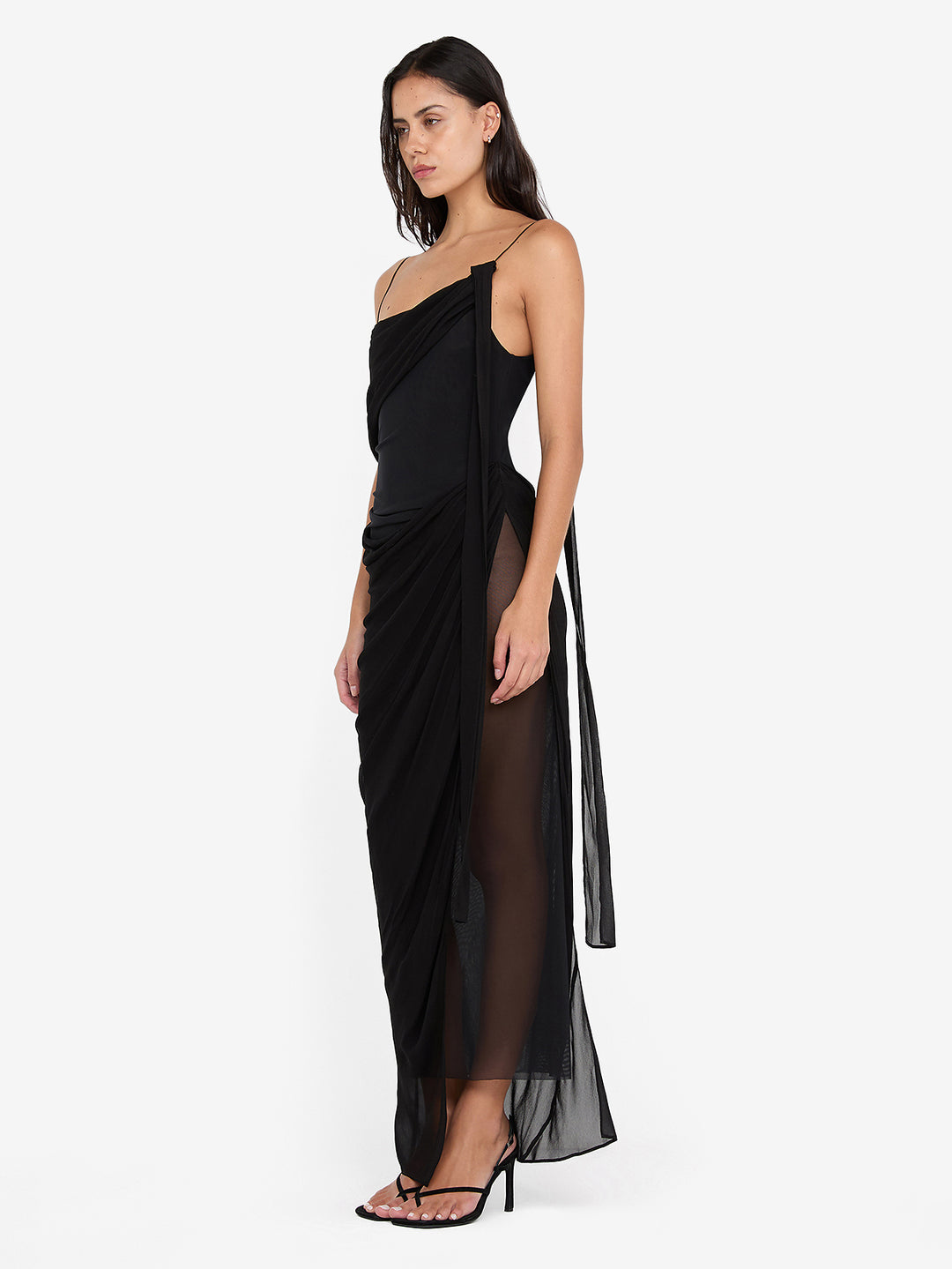 DANKA ASYM MAXI DRESS - Black 10 DANKA ASYM MAXI DRESS - Black 10
