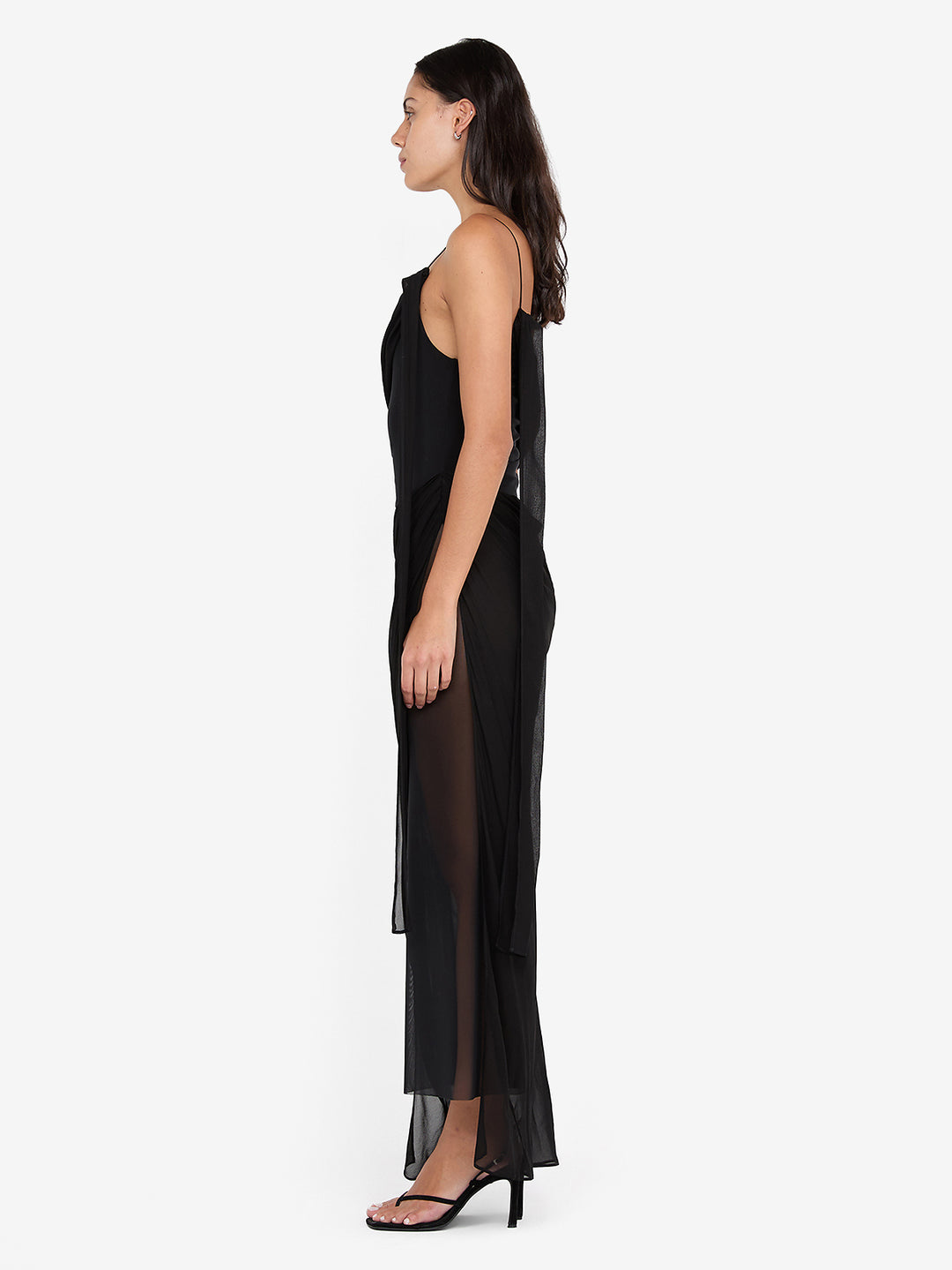 Danka Asym Maxi Dress - Black 10 Danka Asym Maxi Dress - Black 10