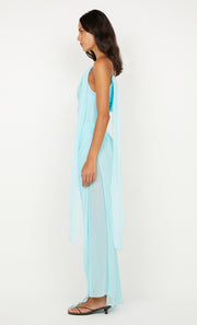 DANKA ASYM MAXI DRESS - TURQUOISE