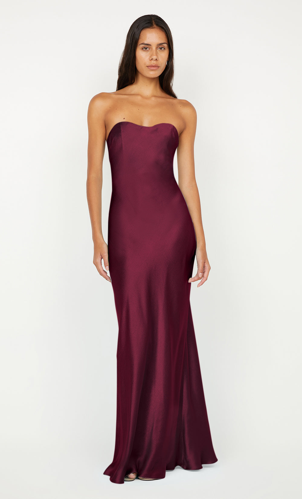 CINDER STRAPLESS MAXI DRESS - PLUM BEC + BRIDGE US CINDER STRAPLESS MAXI DRESS - PLUM BEC + BRIDGE US