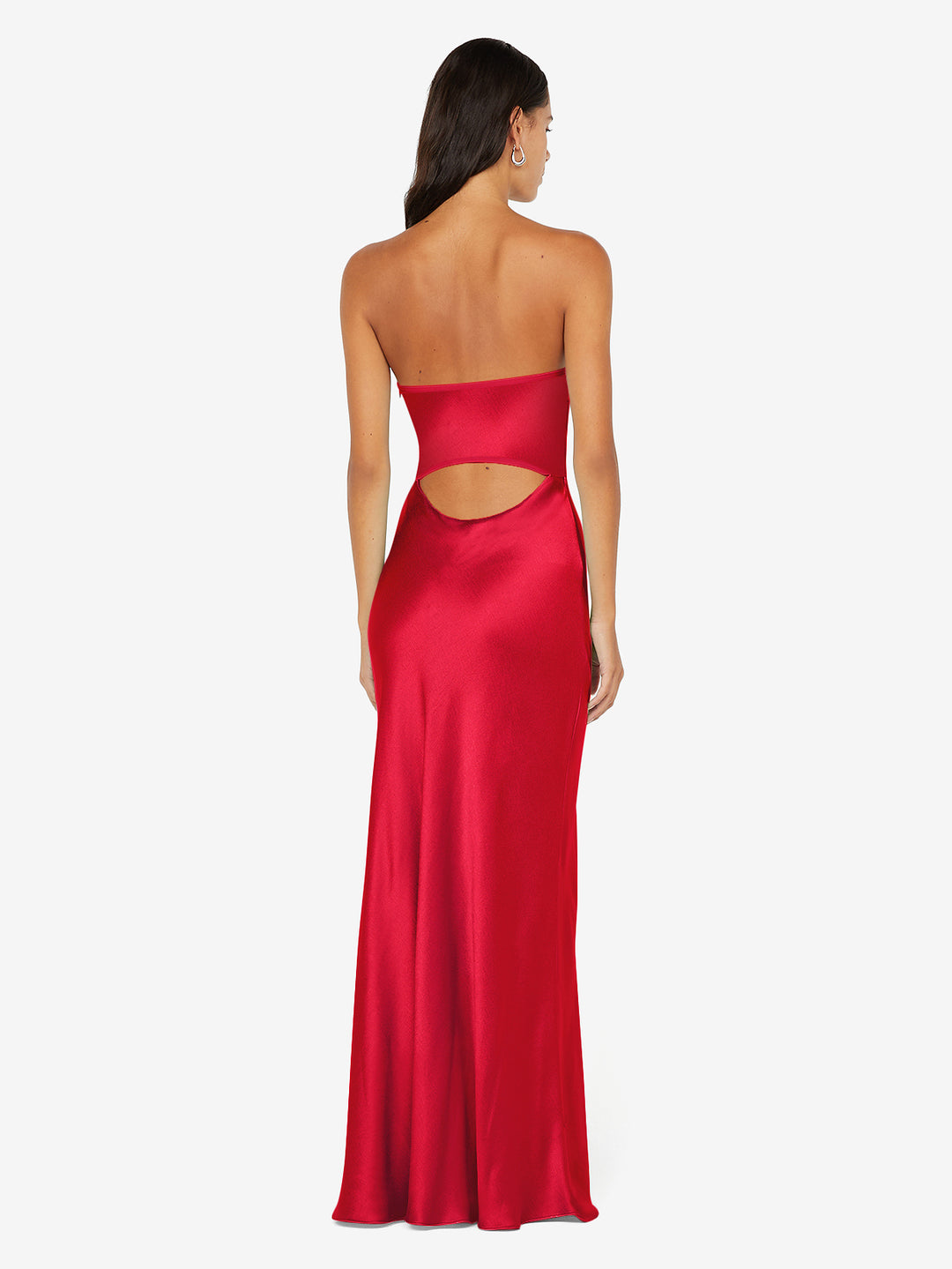 CINDER STRAPLESS MAXI DRESS - STRAWBERRY