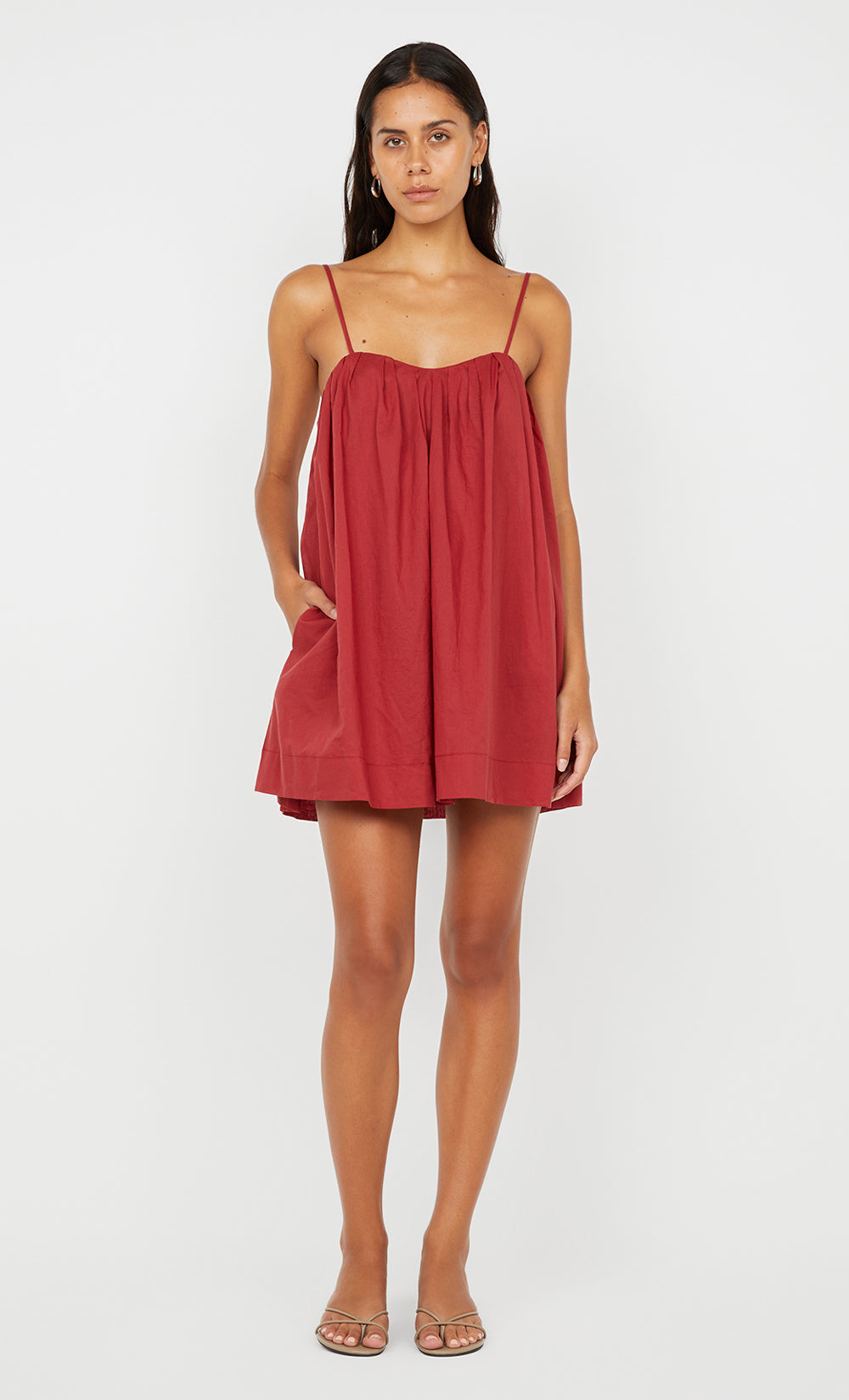 VIVIAN MINI DRESS - CHERRY