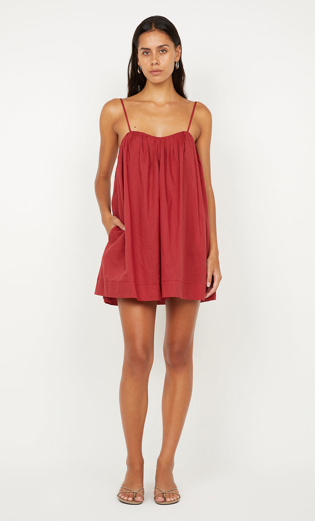 VIVIAN MINI DRESS - CHERRY