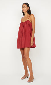 VIVIAN MINI DRESS - CHERRY