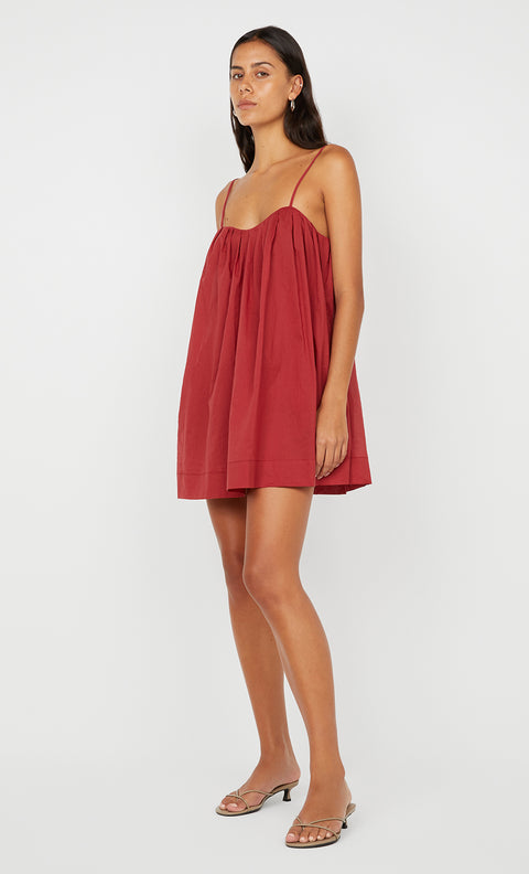 VIVIAN MINI DRESS - CHERRY