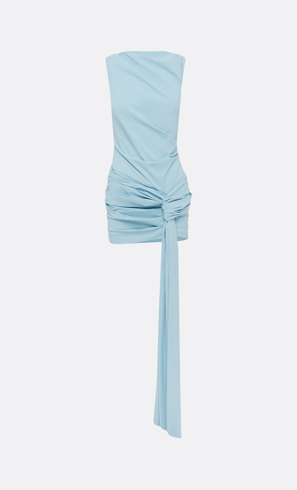 DOMENIC ASYM MINI DRESS - SKY BLUE