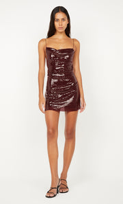 CELESTIA MINI DRESS - PLUM