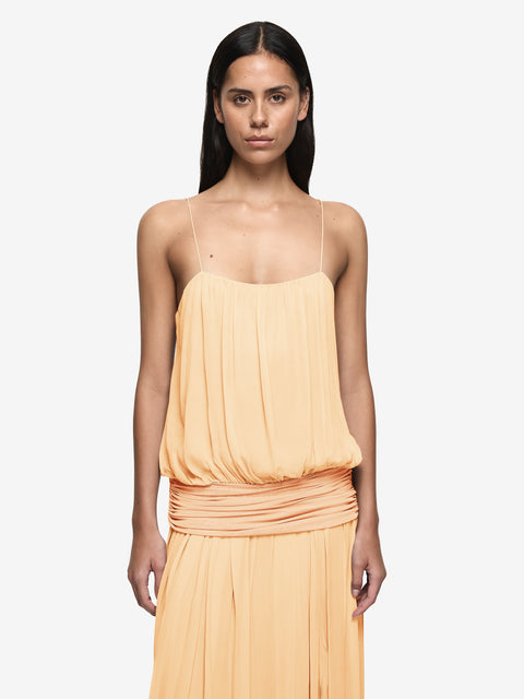 CAMILLE BLOUSON DRESS - SHERBET