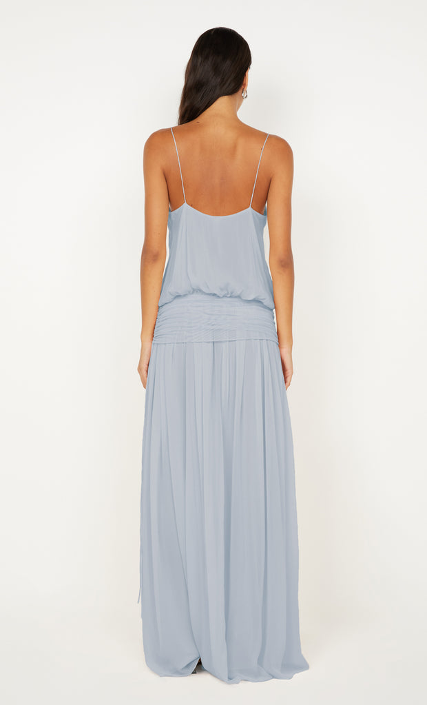 CAMILLE BLOUSON DRESS - CLOUD BLUE