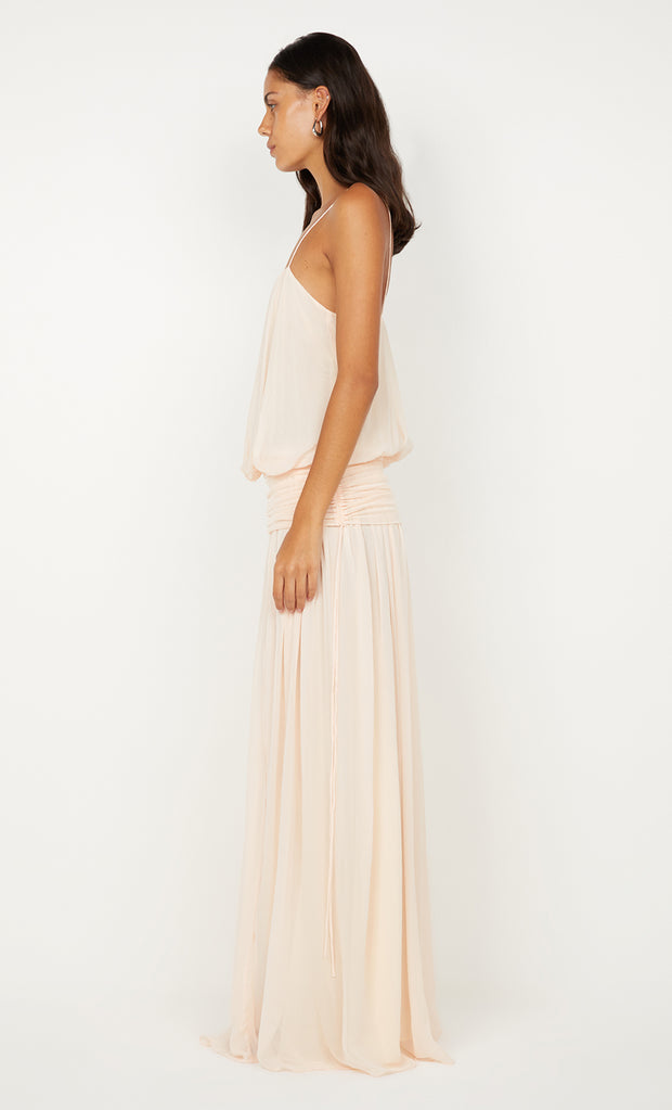 CAMILLE BLOUSON DRESS - PEACH