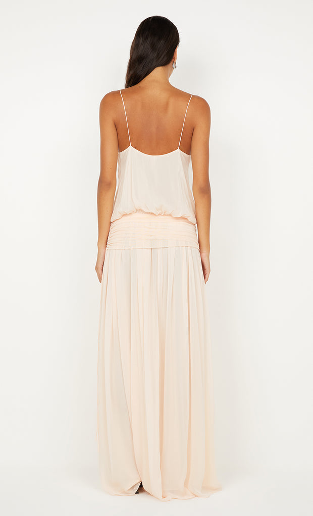 CAMILLE BLOUSON DRESS - PEACH