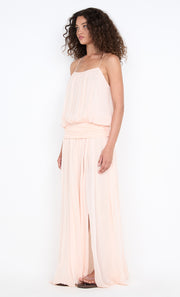 CAMILLE BLOUSON DRESS - PEACH