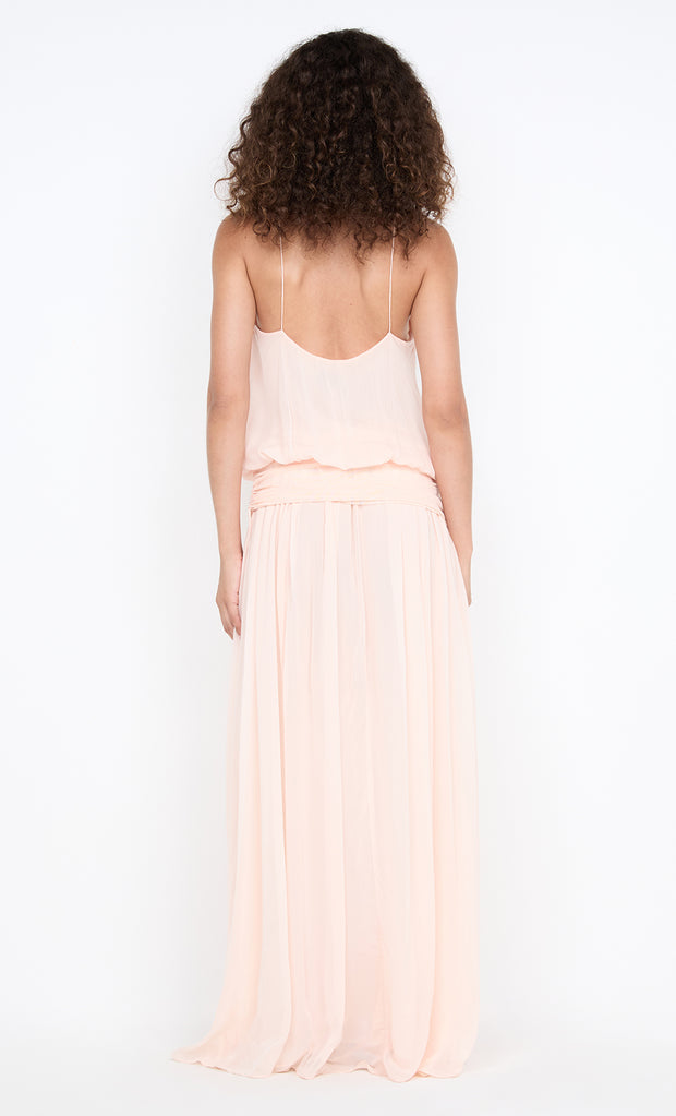 CAMILLE BLOUSON DRESS - PEACH