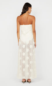 AMELIE STRAPLESS DRESS - IVORY