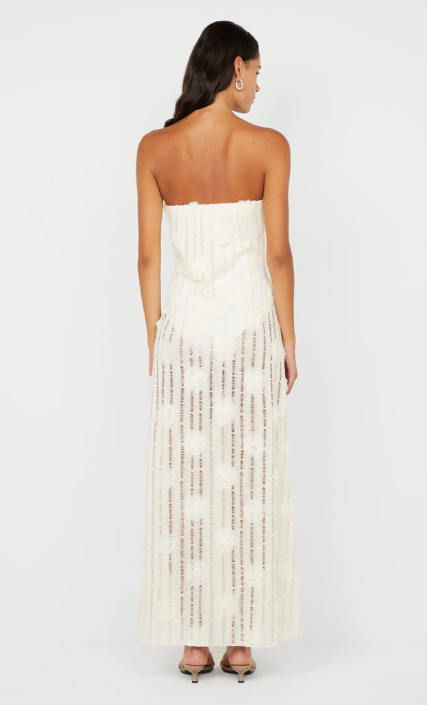 AMELIE STRAPLESS DRESS - IVORY
