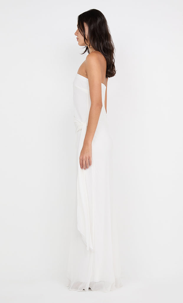 SONEVA STRAPLESS MAXI DRESS - IVORY