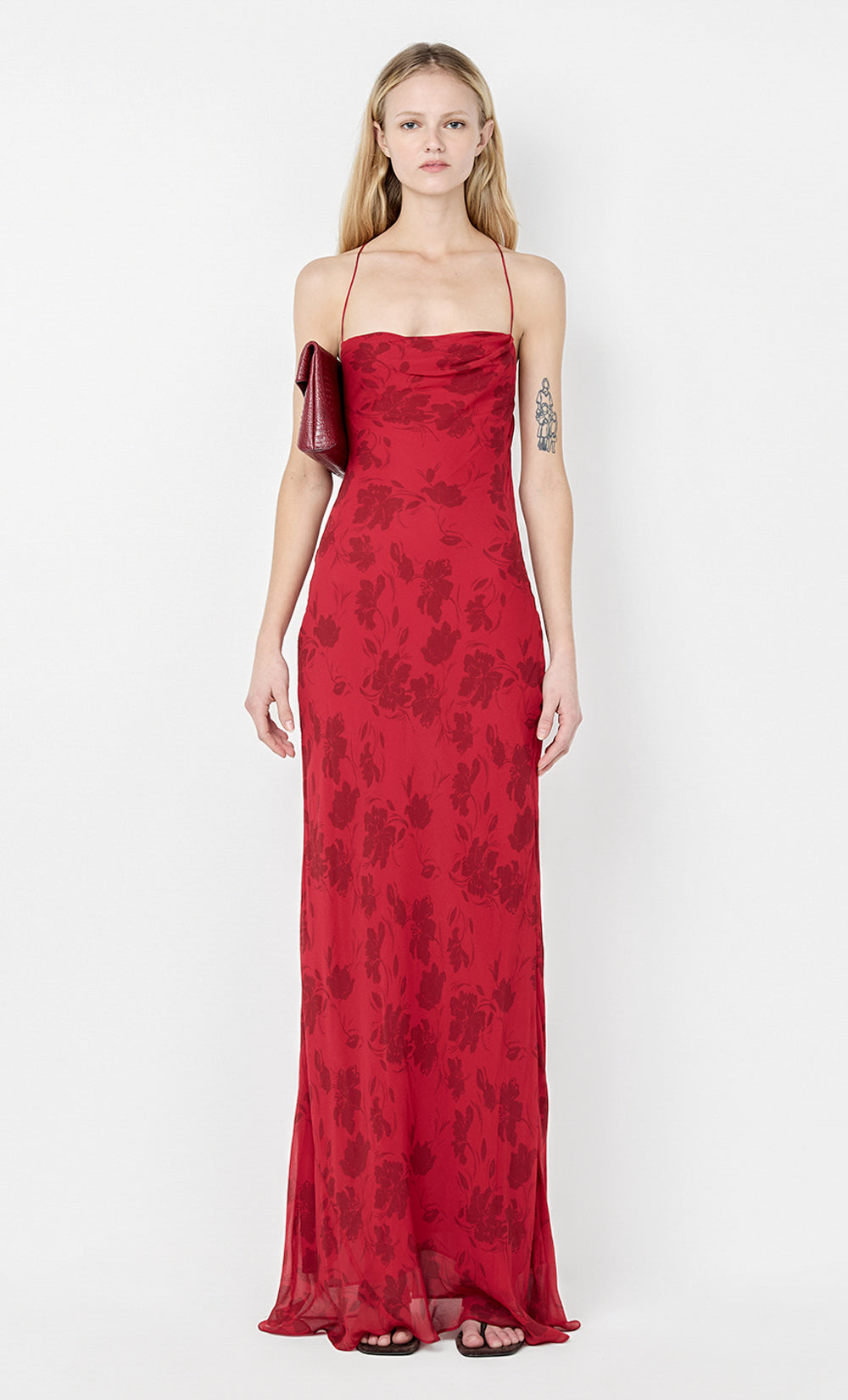 Ruby Slip Maxi Dress - Cherry Floral - 10 Ruby Slip Maxi Dress - Cherry Floral - 10