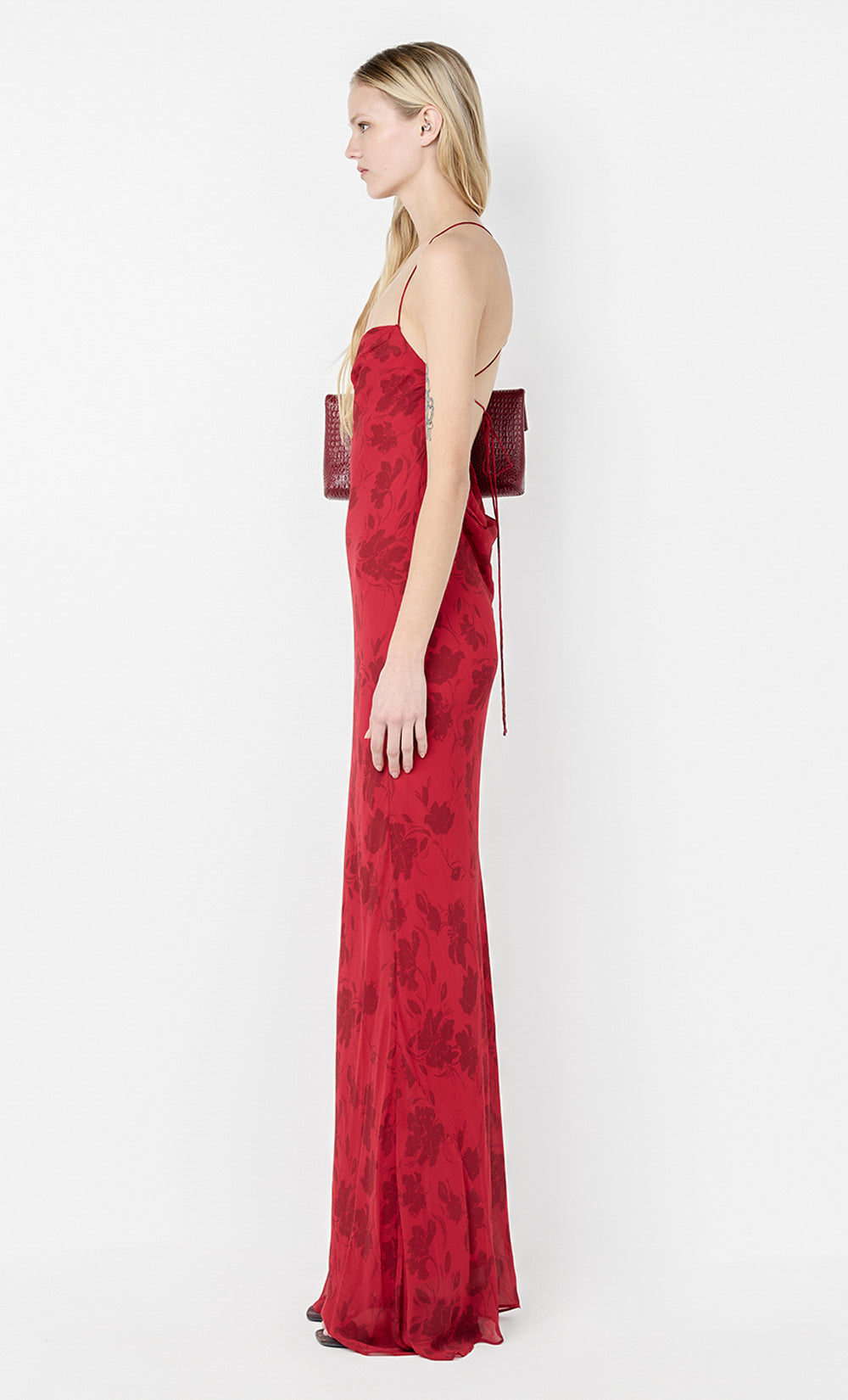 Ruby Slip Maxi Dress - Cherry Floral - 10 Ruby Slip Maxi Dress - Cherry Floral - 10