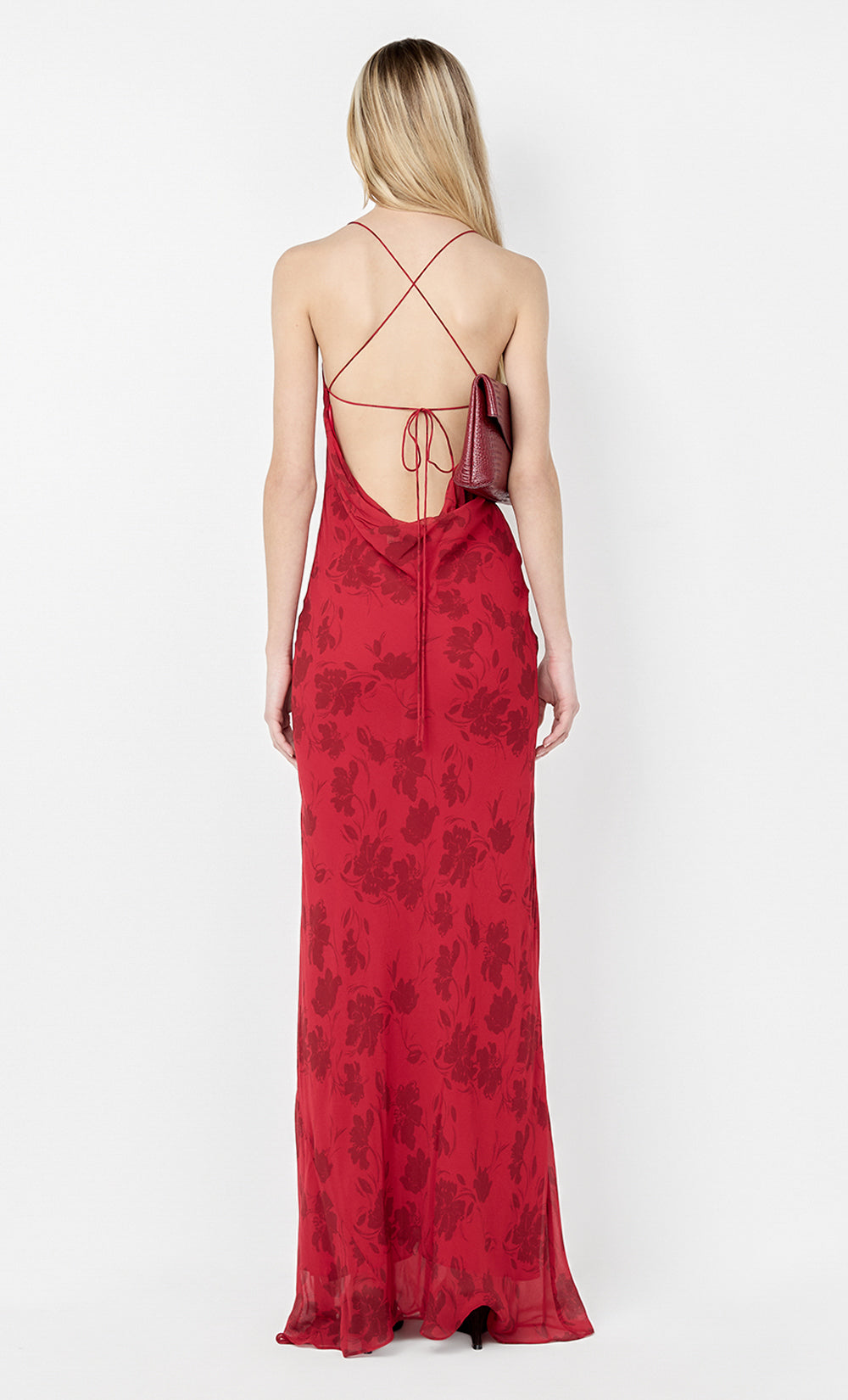 Ruby Slip Maxi Dress - Cherry Floral - 10 Ruby Slip Maxi Dress - Cherry Floral - 10