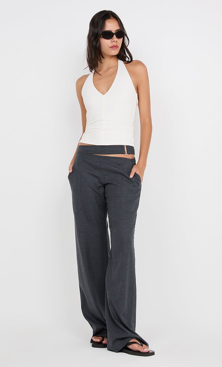 IONE HALTER TOP - IVORY