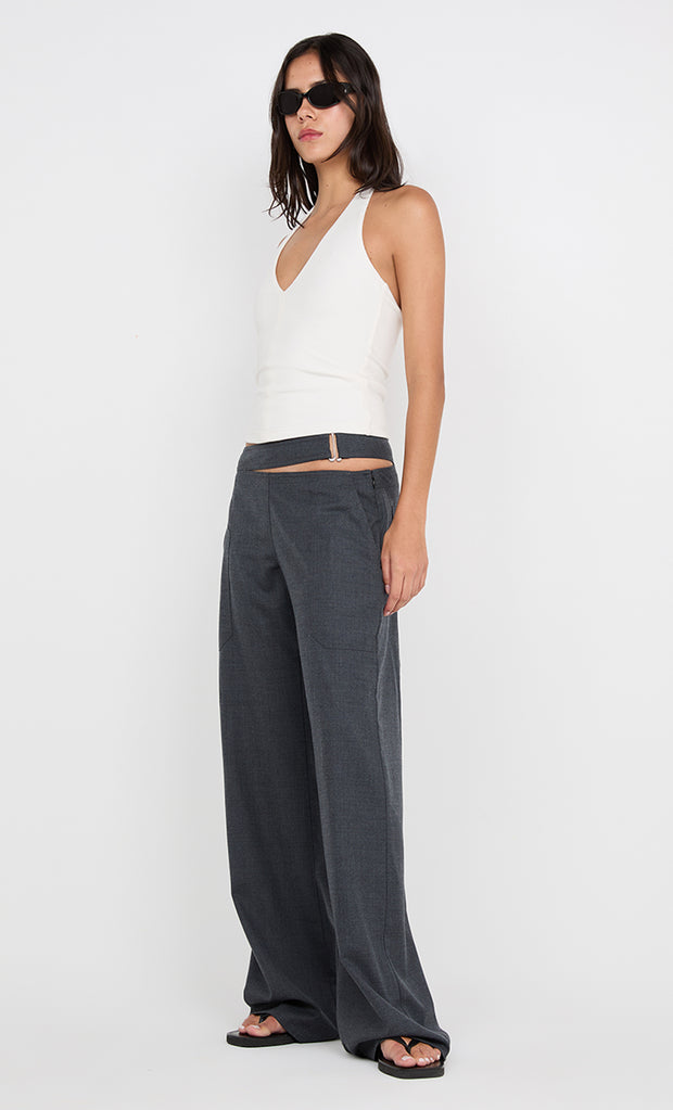 IONE HALTER TOP - IVORY