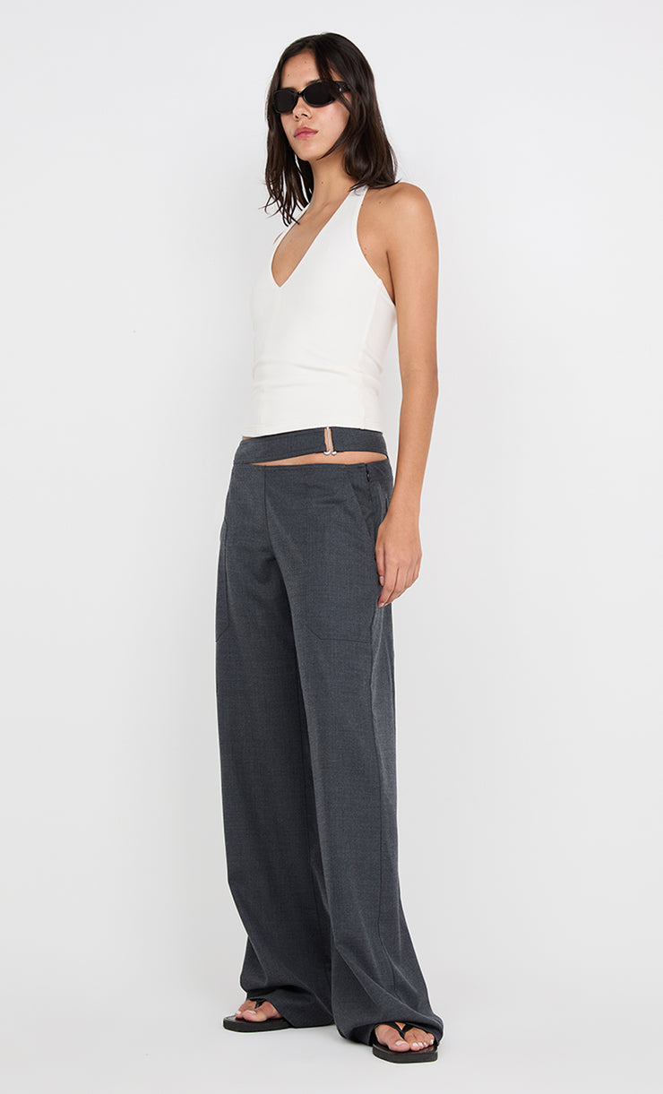 IONE HALTER TOP - IVORY