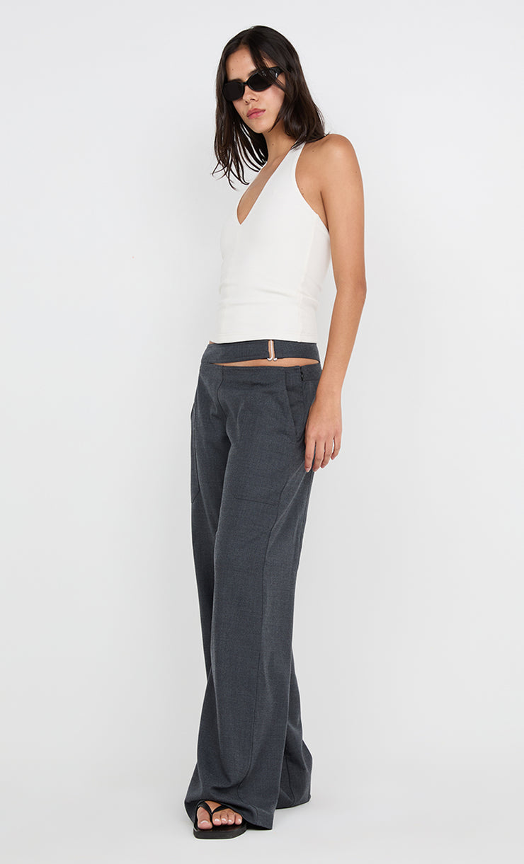 IONE HALTER TOP - IVORY