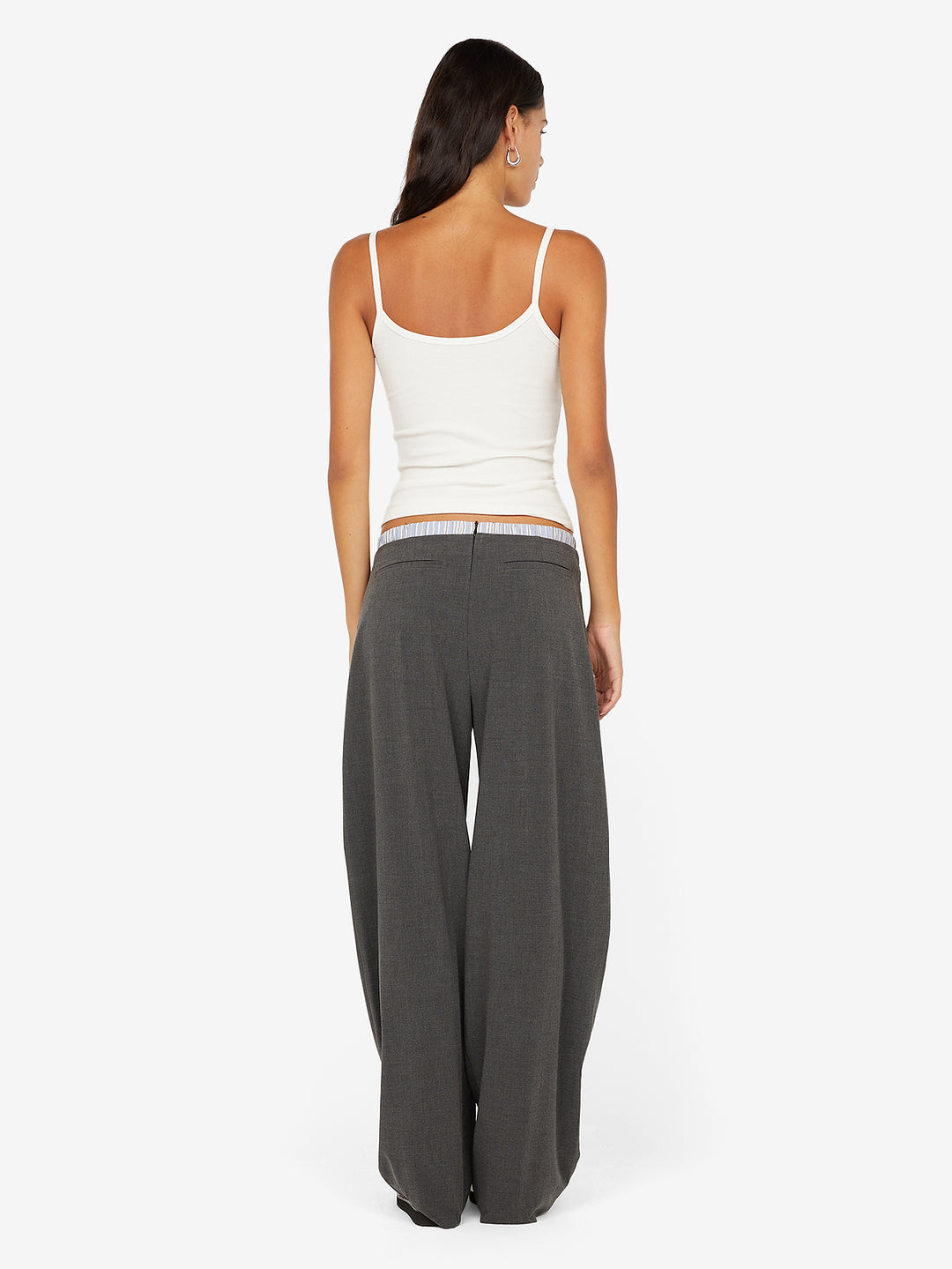 HUGH BOXER PANT - CHARCOALONG SLEEVEKY BLUE STRIPE