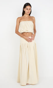 DOMINIC STRAPLESS TOP - BUTTERCREAM