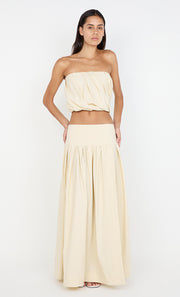 DOMINIC STRAPLESS TOP - BUTTERCREAM