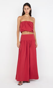 DANTE MAXI SKIRT - CHERRY