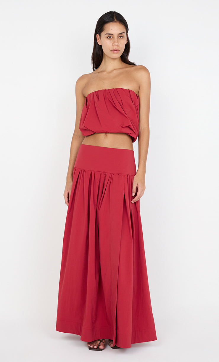 DANTE MAXI SKIRT - CHERRY