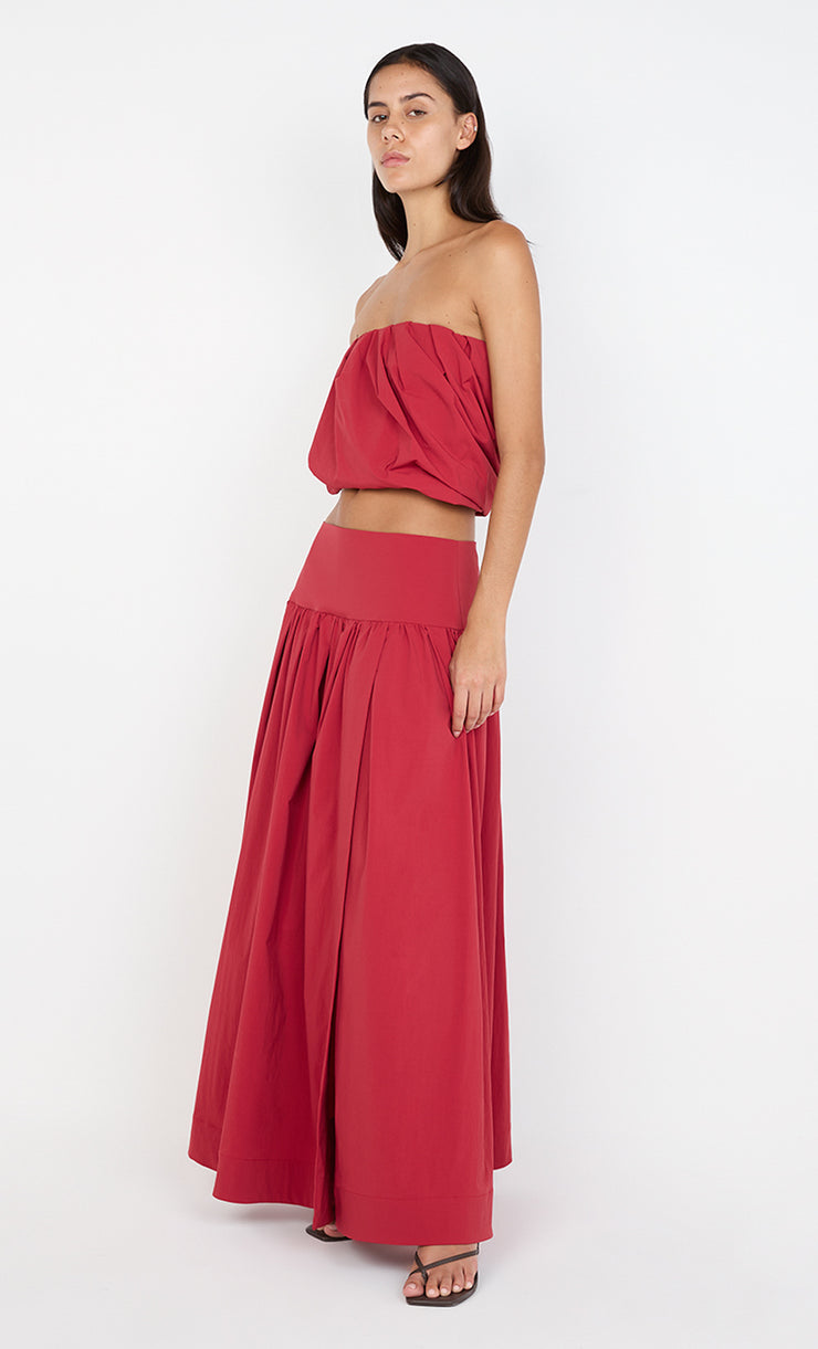 DANTE MAXI SKIRT - CHERRY