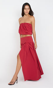 DANTE MAXI SKIRT - CHERRY