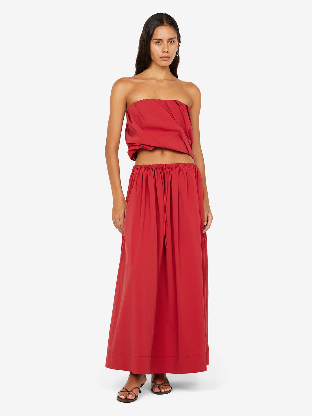 DANTE MAXI SKIRT - CHERRY