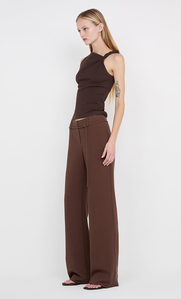 IONE ASYM TOP			 - DARK CHOCOLATE