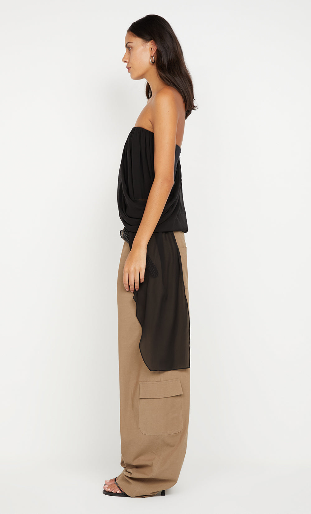 AMIAH DRAPE TOP - BLACK – BEC + BRIDGE US