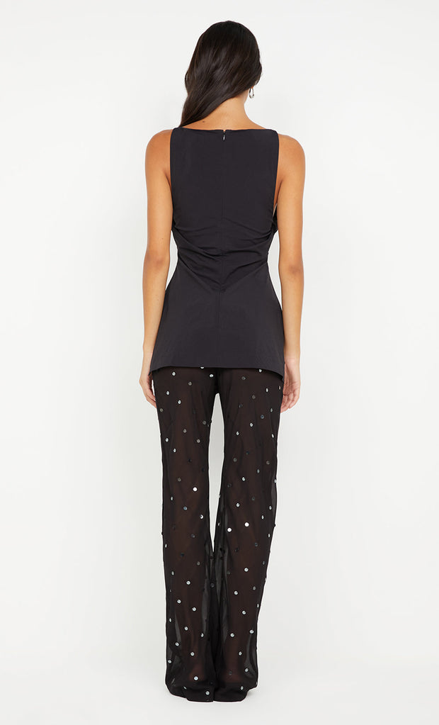 DOMENIC BOATNECK TOP - BLACK
