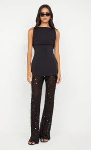 DOMENIC BOATNECK TOP - BLACK