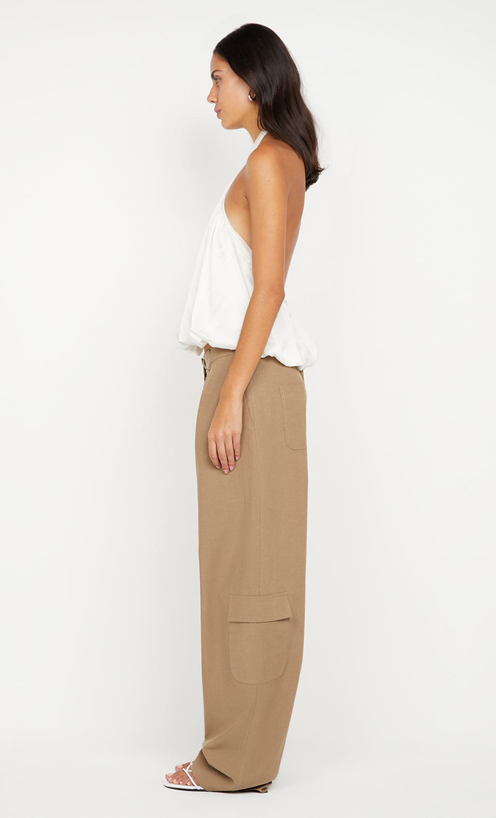 AMIAH HALTER TOP - IVORY – BEC + BRIDGE US
