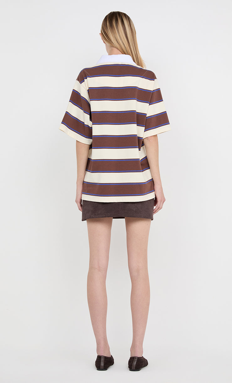 LYON MINI SKIRT - DARK CHOCOLATE