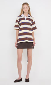 LYON MINI SKIRT - DARK CHOCOLATE