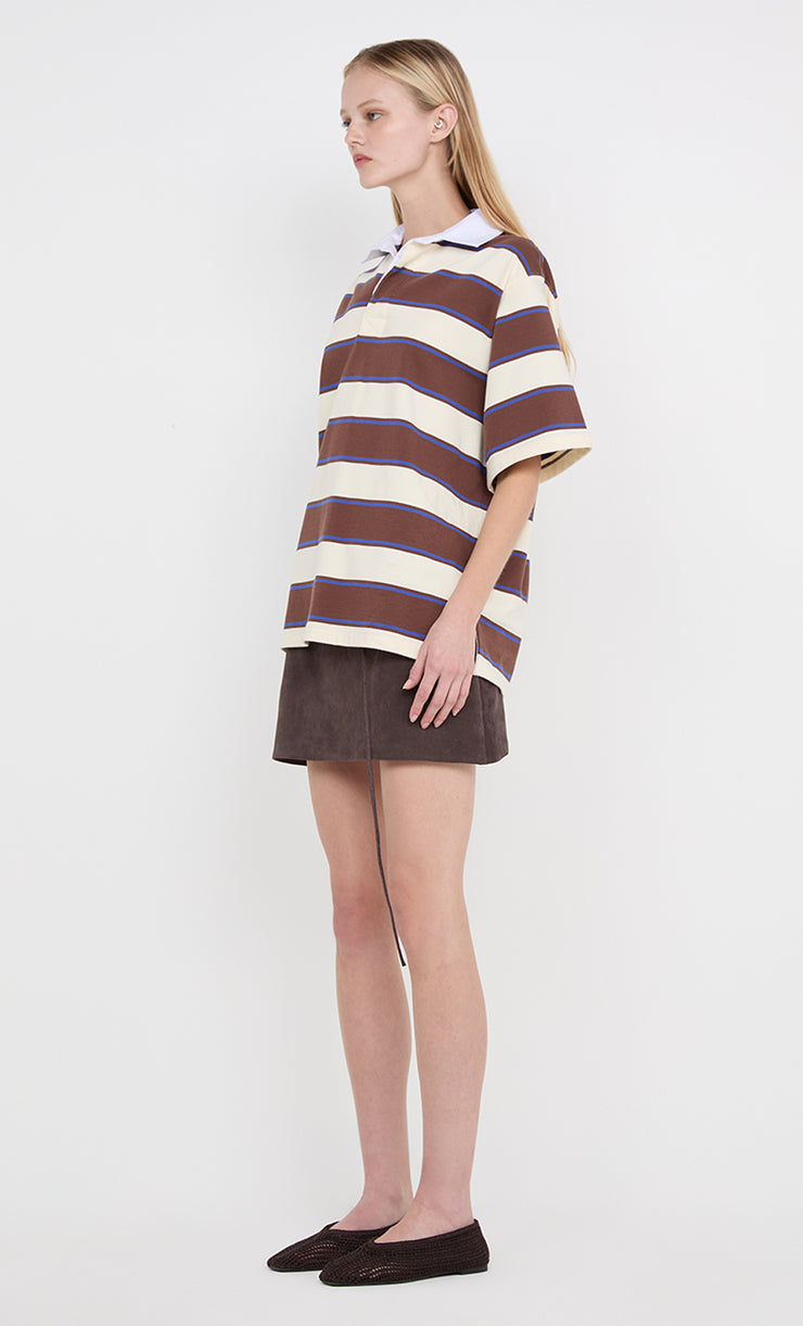 LYON MINI SKIRT - DARK CHOCOLATE