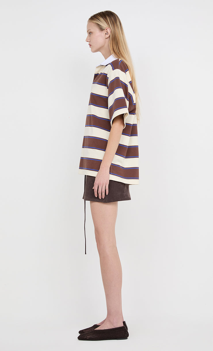 LYON MINI SKIRT - DARK CHOCOLATE